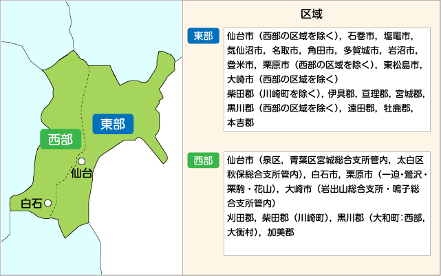 宮城県地図